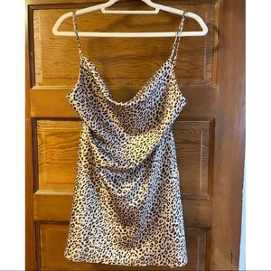 Princess Polly , Size 4 , Small, Cheetah Slip Dress